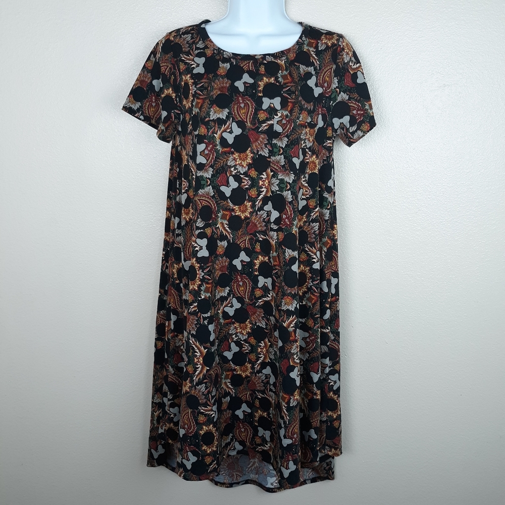 LuLaRoe Minnie Mouse Disney Carly Dress Size XS